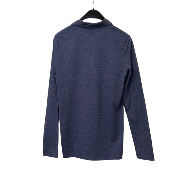 ASOS | MEN’S LONG SLEEVE POLO SHIRT | HEATHER BLUE | S | NWOT - Picture 3 of 8